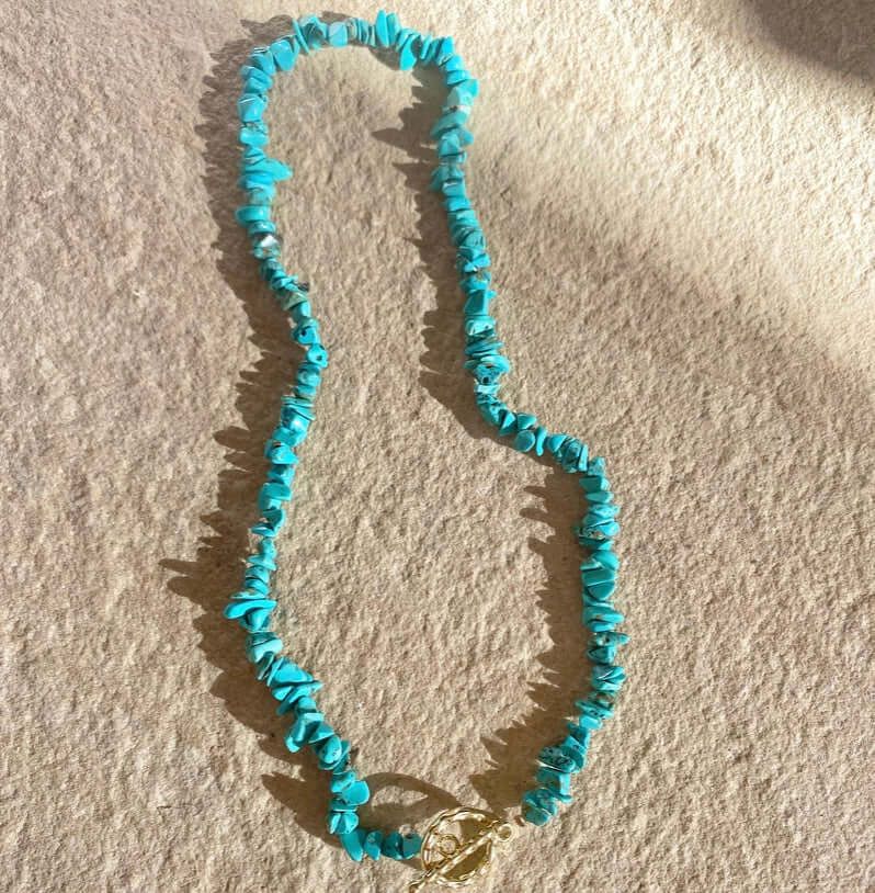 Blue puka deals shell necklace